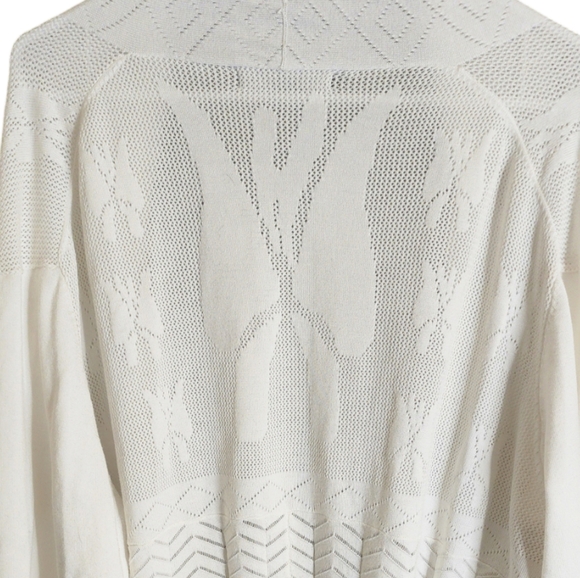 Karson & Taylor White Open Front Cardigan 3x - Picture 4 of 4